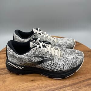 Brooks Adrenaline 21 Shoes Womens 8.5 B Black White Oreo Running Comfort Walking